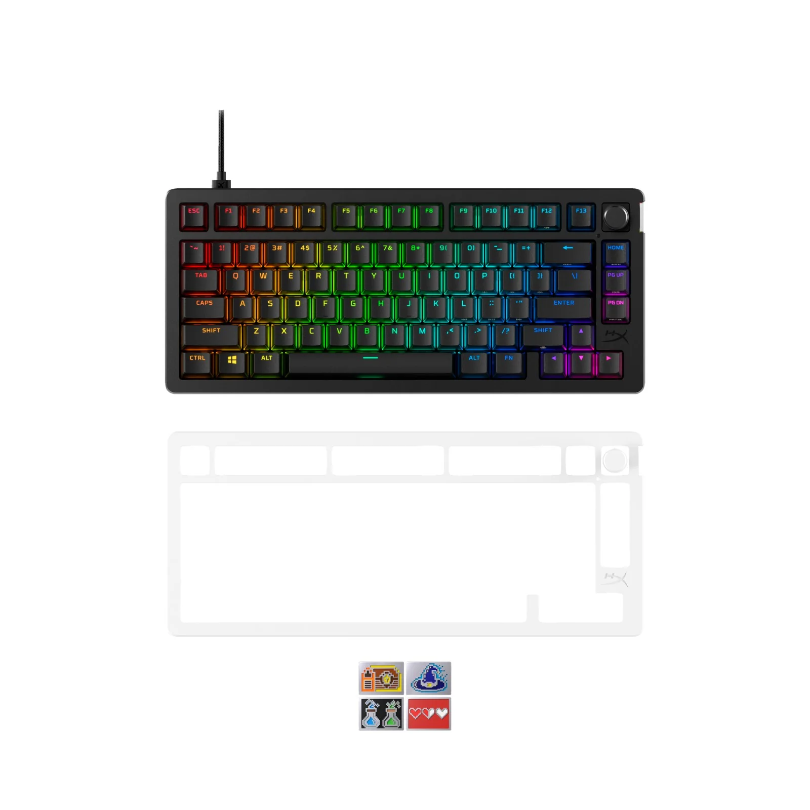 HyperX Bundle - Alloy Rise 75 + Top Plate + Badge Pack - Image 11