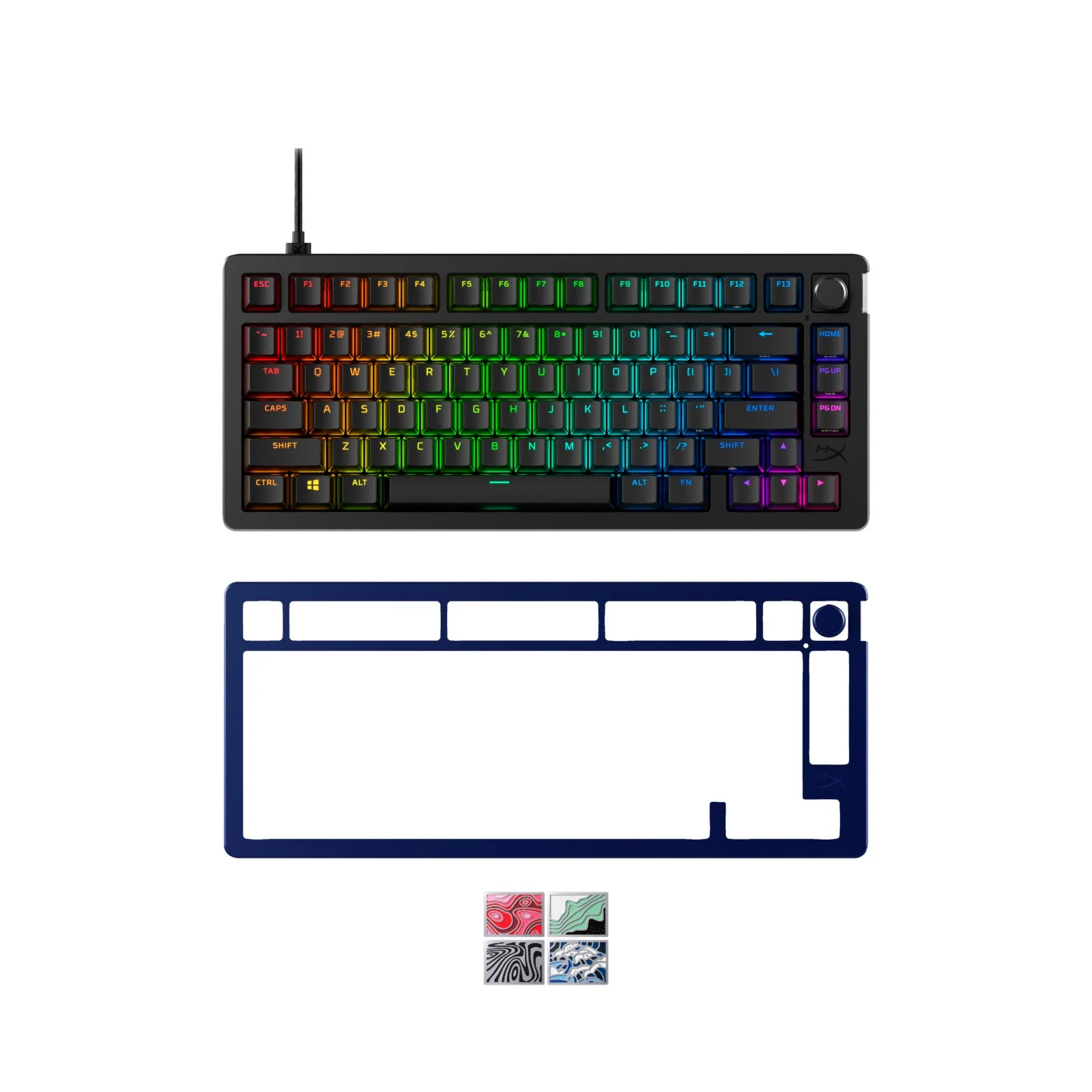 HyperX Bundle - Alloy Rise 75 + Top Plate + Badge Pack - Image 9
