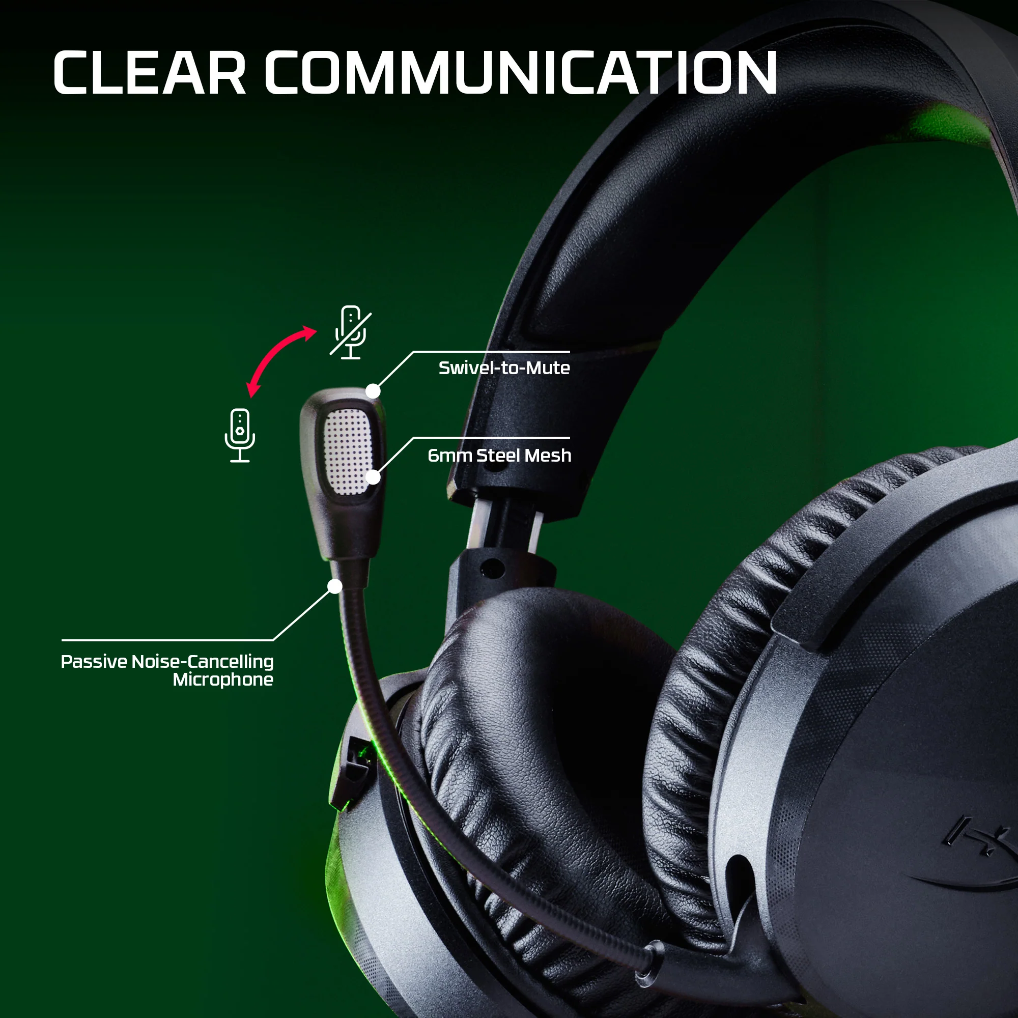 HyperX CloudX Stinger 3 – Wireless Gaming Headset – Xbox - Image 7