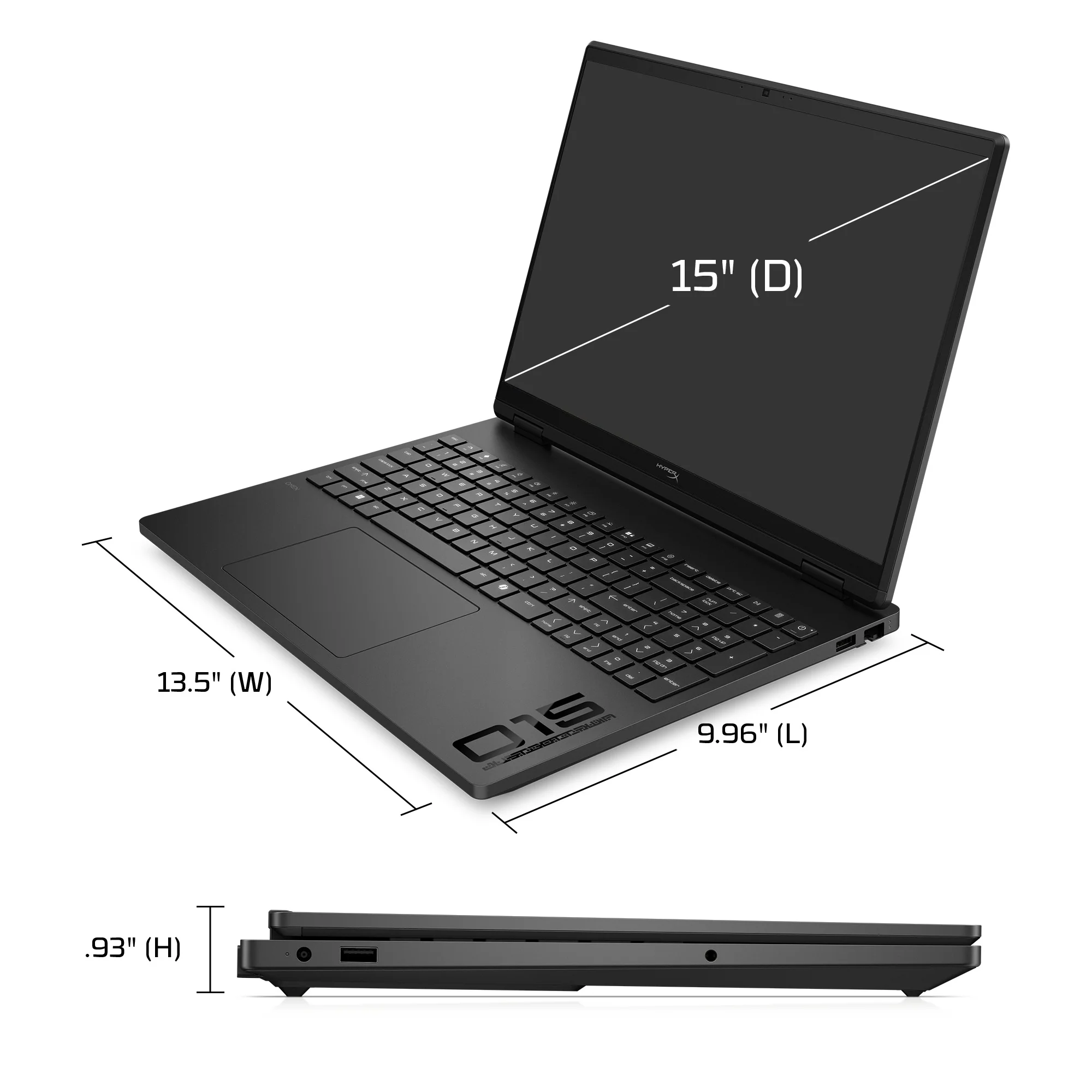 HyperX OMEN 15 inch Gaming Laptop PC 15-ga0001na, Windows 11 Home, 15.3", Intel® Core™ i5, 16GB RAM, 1TB SSD, NVIDIA® GeForce RTX™ 5050, 2K, Shadow black - Image 10