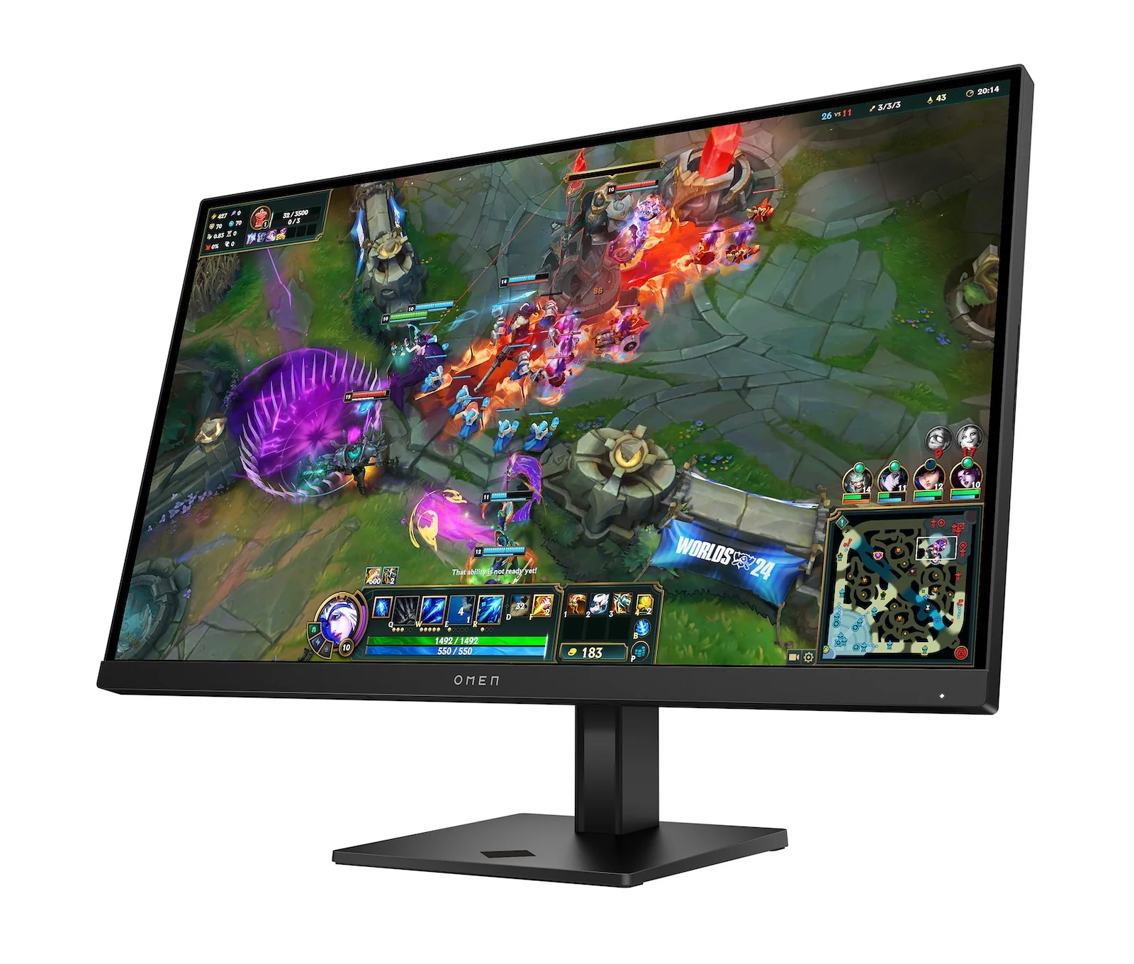 OMEN 27 inch QHD 280Hz Gaming Monitor - OMEN 27qs G2, 280 Hz, 95% Display P3, IPS Black; LCD, No integrated camera, HP Eye Ease (Eyesafe® certified) - Image 11