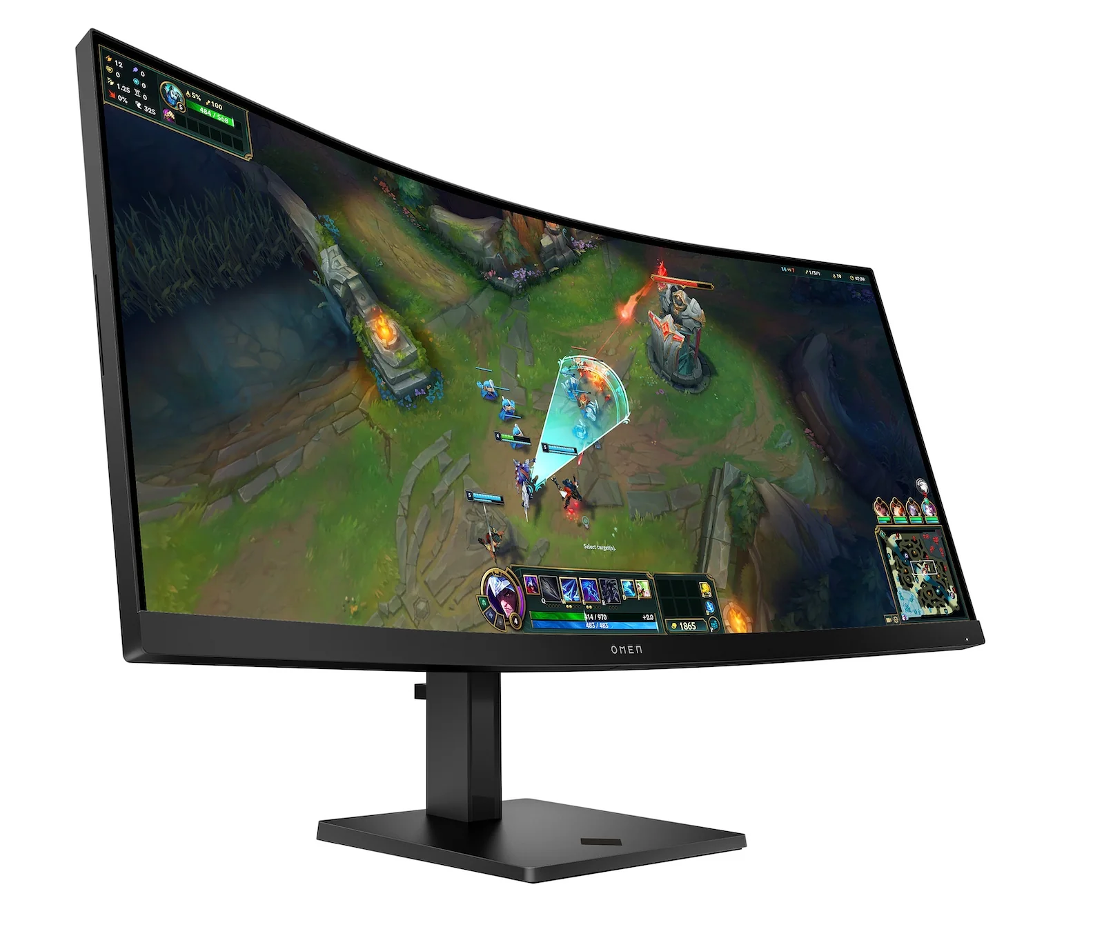 OMEN 34 inch WQHD 180Hz Curved Gaming Monitor - OMEN 34c G2, 180 Hz, 99% sRGB; 95% Display P3, VA; LCD, No integrated camera, HP Eye Ease (Eyesafe® certified) - Image 13