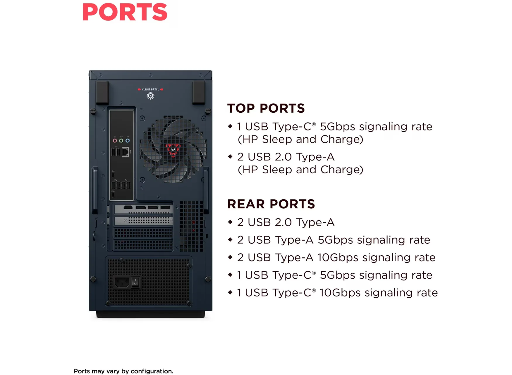 OMEN 35L Gaming Desktop GT16-0120na PC, Windows 11 Home, Intel® Core™ i7, 32GB RAM, 1TB SSD, NVIDIA® GeForce RTX™ 5060, Navy - Image 7