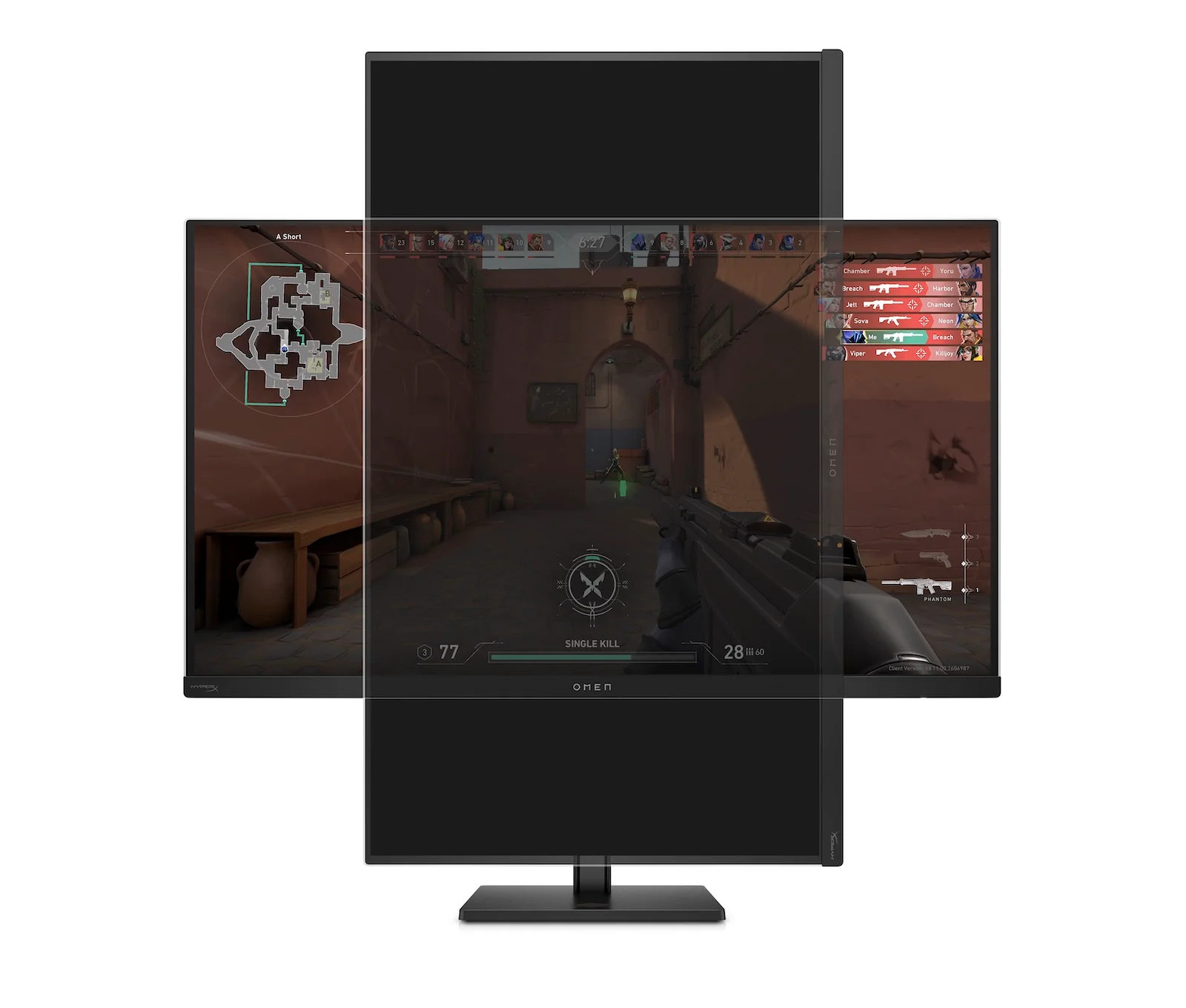 OMEN Transcend 31.5 inch UHD 240Hz OLED Gaming Monitor - OMEN Transcend 32, 240 Hz, 100% sRGB; 100% BT.709; 80% BT.2020; 99% Display P3; 97.5% Adobe RGB, QD-OLED, No integrated camera, HP Eye Ease (Eyesafe® certified) - Image 18